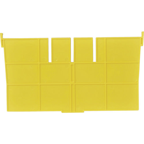 DIC F型コンテナF-12用短手用仕切板 外寸:243×136 黄