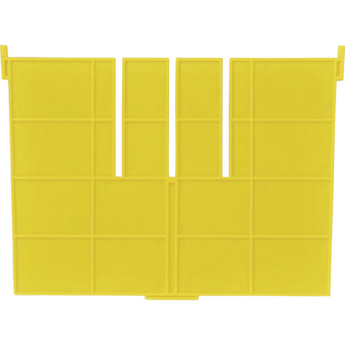 DIC F型コンテナF-17用短手用仕切板 外寸:243×183 黄