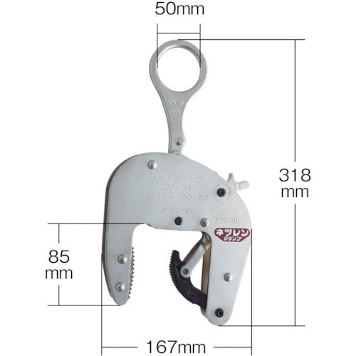 ネツレン CU−M型(80) 250KG U字溝竪吊クランプ(マシンタイプ)