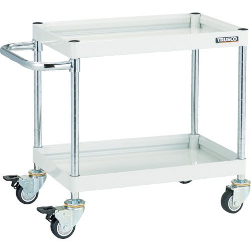 TRUSCO ツールワゴン ファルコンワゴン 900×600 ウレタン車輪 ホワイト