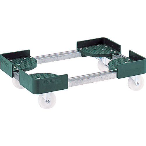 TRUSCO 伸縮式コンテナ台車 内寸500−600X500−600 スチール製