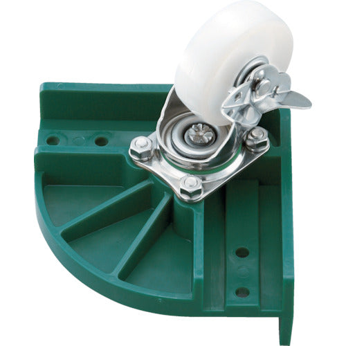 TRUSCO 伸縮式コンテナ台車用コーナーセット ストッパー付X2 SUS金具