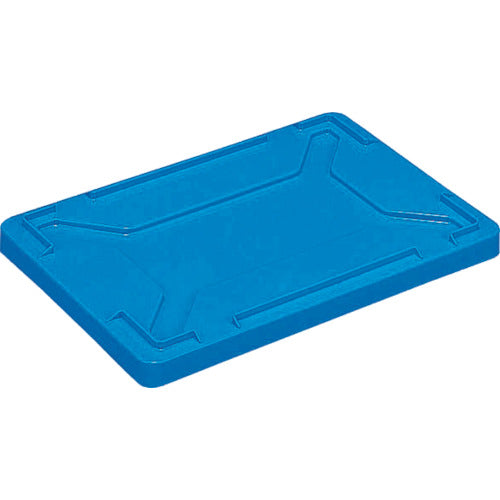 DIC F型コンテナ蓋(ロック無)外寸:W423×D288×H36.5 青