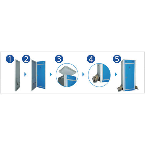 アクト石原 簡易仮設トイレ枠組み