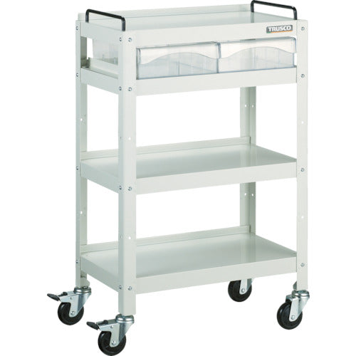 TRUSCO ツールワゴン ファイルラビット 540X330XH840 A4深引出X2