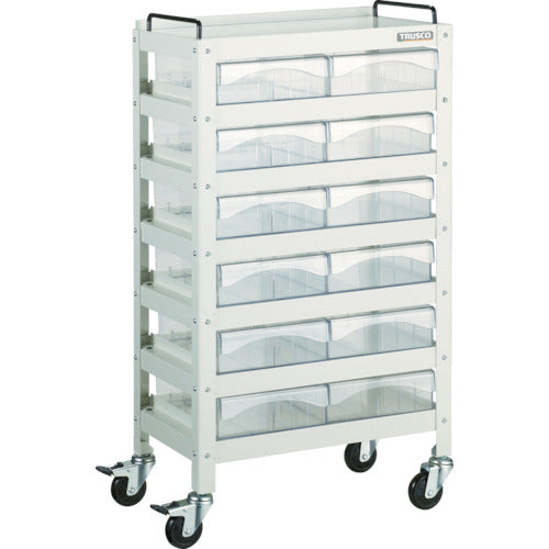 TRUSCO ツールワゴン ファイルラビット 540X330XH970 A4深引出X12