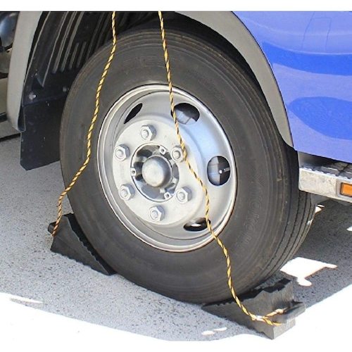 Meltec プラスチック タイヤストッパー 2個入り 大型トラック以下