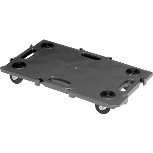 yazaki 連結型樹脂製平台車 ミニポリトラー ゴム車輪 GN-400 ゴムシャ ブラック