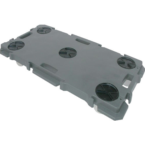 yazaki 連結型樹脂製平台車 ミニポリトラー ナイロン車輪 GN-900 ダークグレー