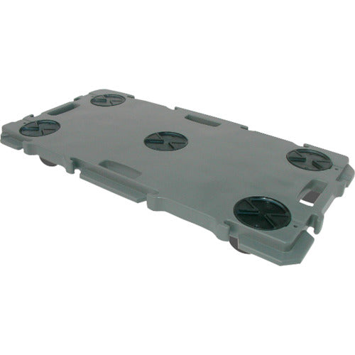 yazaki 連結型樹脂製平台車 ミニポリトラー ゴム車輪 GN-900 ゴムシャ ダークグレー