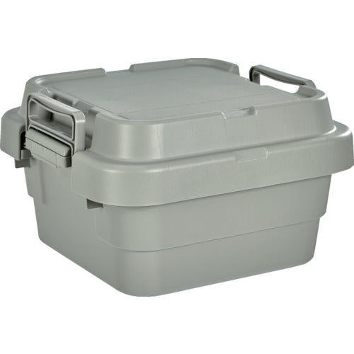 TRUSCO トランクカーゴ フラット天板仕様 浅型 20L グレー