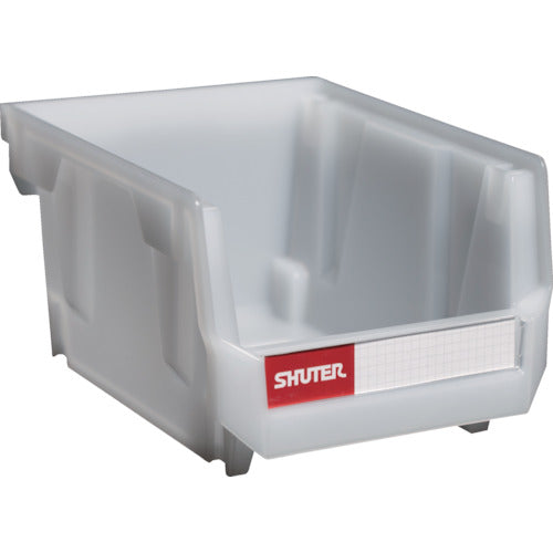 SHUTER スタッキングコンテナ 0.6L 白半透明