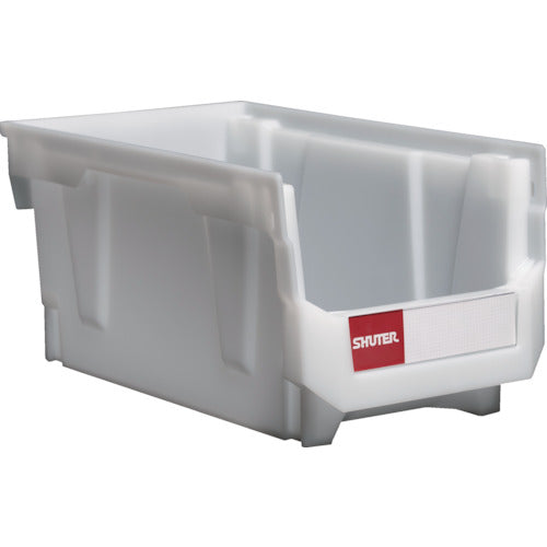 SHUTER スタッキングコンテナ 9.6L 白半透明