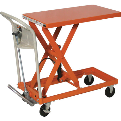 TRUSCO ハンドリフター 150kg 400X720 オレンジ