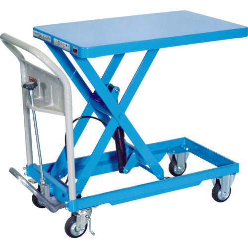 TRUSCO ハンドリフター 250kg 500X800 ブルー