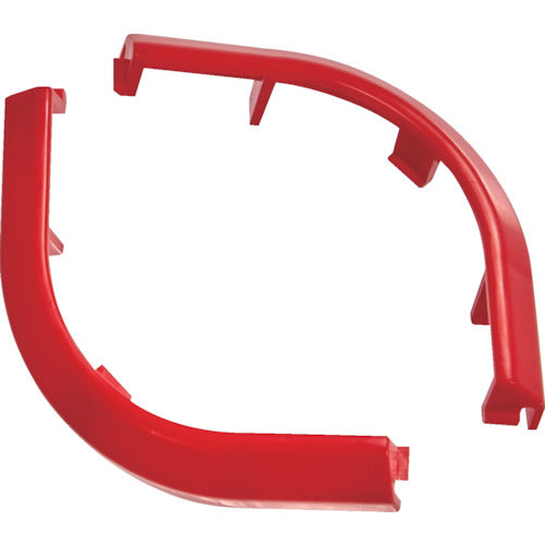 TRUSCO ネスティング・スタッキングコンテナ10L用コーナーパーツ2個入り 赤