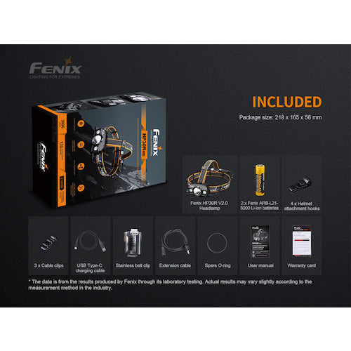 FENIX 充電式LEDライト HP30RV20BLACK