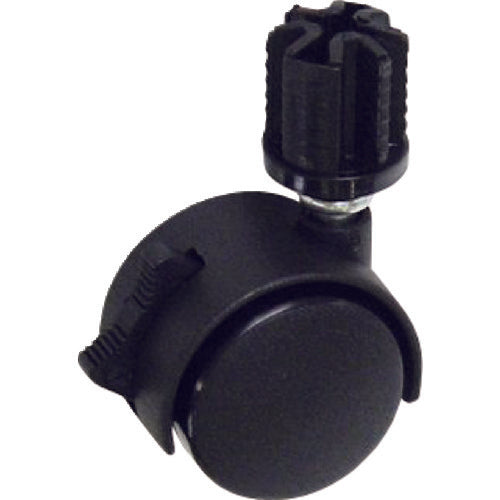 yazaki イレクター用プラスチック製パイプキャスター 車輪径Φ40 自在車 ストッパー付 JC−40SA