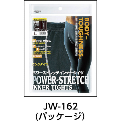 おたふく BTパワーストレッチロングタイツ ブラック L