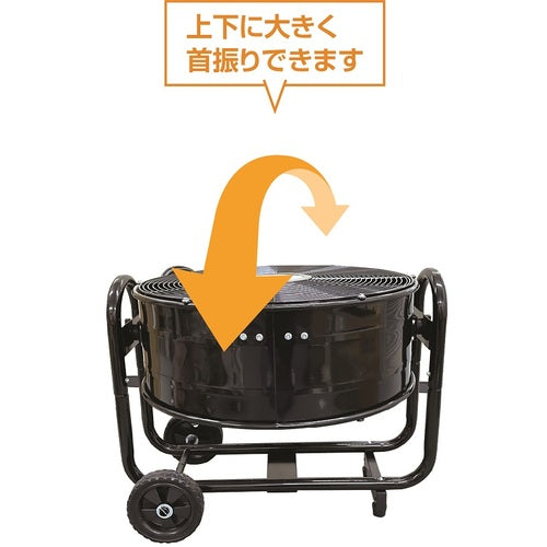KODEN 風洞型工業扇 60cm 全閉式モーター アルミ羽根 タイヤ付き