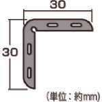 光 L型プロテクター テープ付 黄 30×30×450mm
