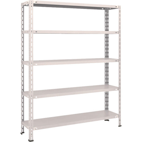 TRUSCO スチールラック 軽量棚 中棚ボルトレス型1200X300X1500 5段 ネオグレー