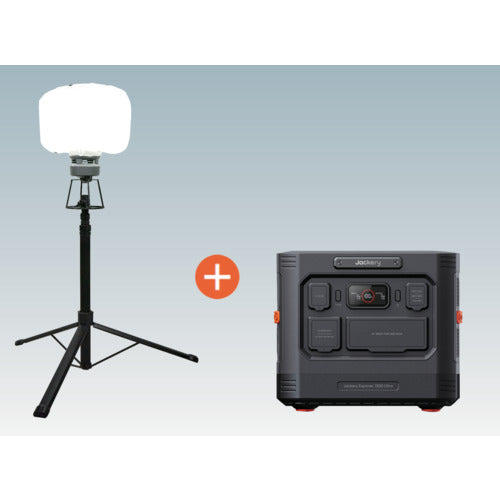 NICHIDO 【期間限定キャンペーン11月初旬入荷予定】 LEDバルーンライト+ジャクリポータブル電源セット