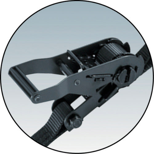 OH ベルトラッシング LBR100WBK ラチェットバックル(デルタリング)幅25mm×厚1.8mm