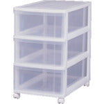 IRIS 219575 ロングチェスト LC-653 ホワイト/クリア