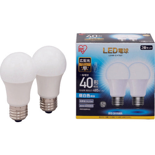 IRIS 567951 LED電球 E26 広配光 40形相当 昼白色 2個セット