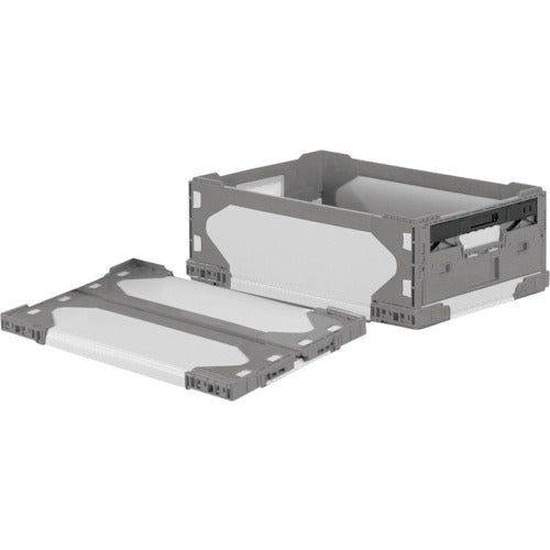 RISU リットハイブリッド折りたたみコンテナ 611587 LT-RS-SS26グレー/グレー525×350×181