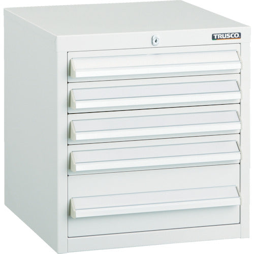 TRUSCO LVR型キャビネット 392X412XH420 引出5段 W