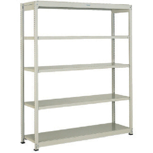 TRUSCO スチールラック M1.5型軽中量棚 860X445XH1200 5段単体 ネオグレー