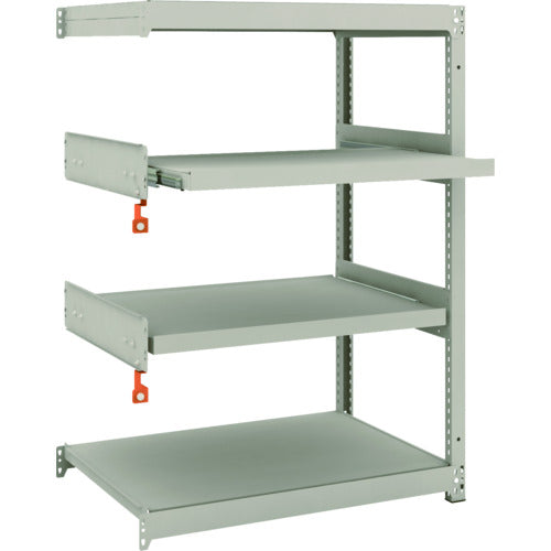 TRUSCO スチールラック M1.5型軽中量棚 860X595XH1200 4段うちスライド2段 連結