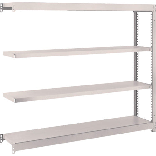 TRUSCO スチールラック M1.5型軽中量棚 1460×295×H1200 4段連結 ネオグレー