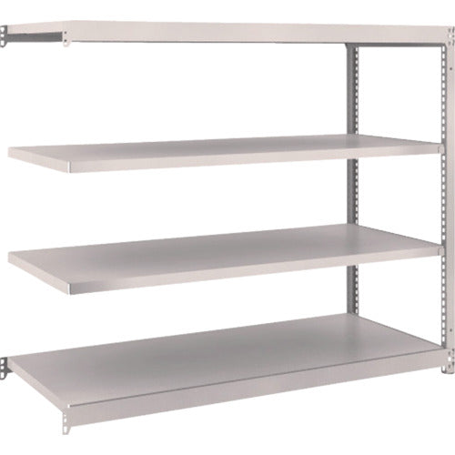 TRUSCO スチールラック M1.5型軽中量棚 1460×595×H1200 4段連結 ネオグレー