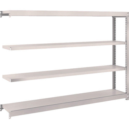 TRUSCO スチールラック M1.5型軽中量棚 1760×295×H1200 4段連結 ネオグレー