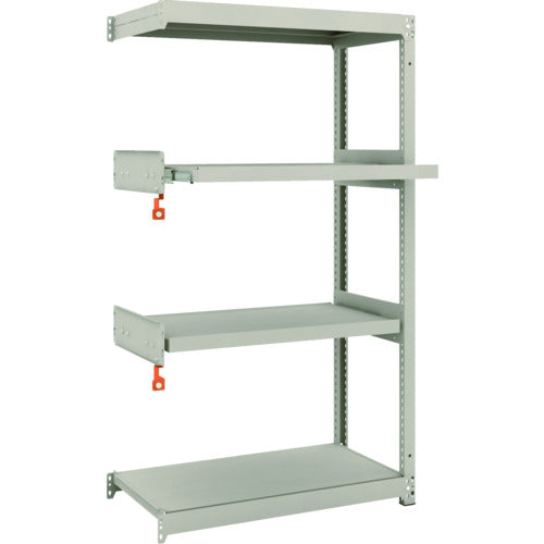 TRUSCO スチールラック M1.5型軽中量棚 860×445×H1500 4段うちスライド2段 連結