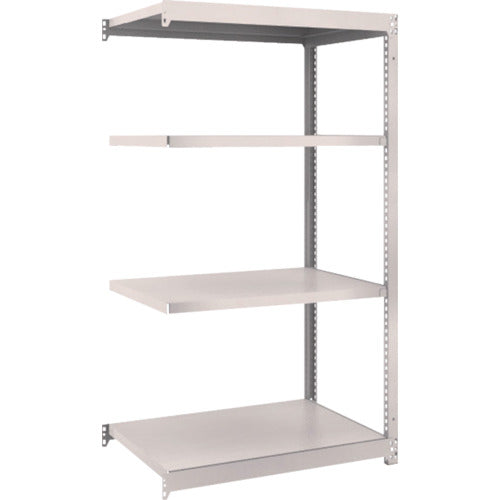 TRUSCO スチールラック M1.5型軽中量棚 860×595×H1500 4段連結 ネオグレー