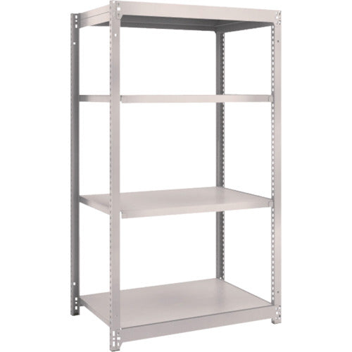 TRUSCO スチールラック M1.5型軽中量棚 860×595×H1500 4段単体 ネオグレー