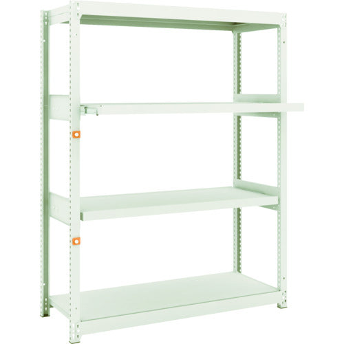 TRUSCO スチールラック M1.5型軽中量棚 1160×445×H1500 4段うちスライド2段 単体