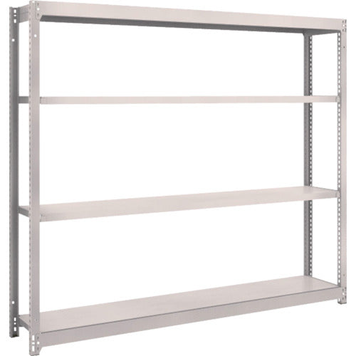 TRUSCO スチールラック M1.5型軽中量棚 1760×295×H1500 4段単体 ネオグレー