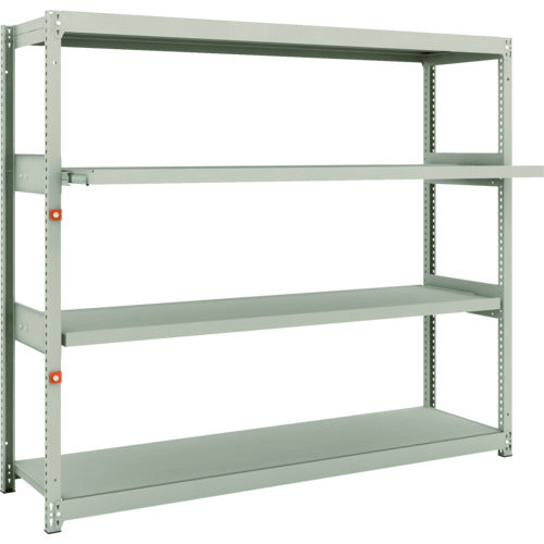 TRUSCO スチールラック M1.5型軽中量棚 1760×445×H1500 4段うちスライド2段 単体