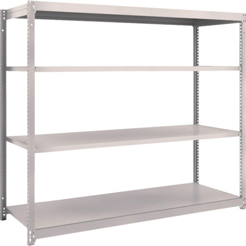 TRUSCO スチールラック M1.5型軽中量棚 1760×595×H1500 4段単体 ネオグレー