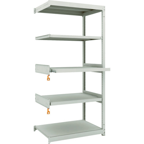 TRUSCO スチールラック M1.5型軽中量棚 860X595XH1800 5段うちスライド2段 連結