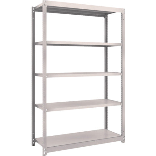 TRUSCO スチールラック M1.5型軽中量棚 1160×445×H1800 5段単体 ネオグレー