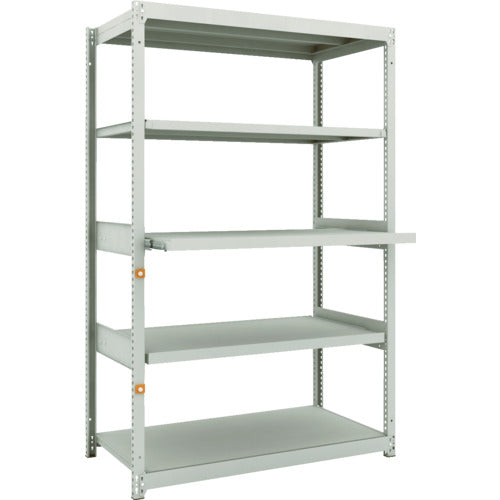 TRUSCO スチールラック M1.5型軽中量棚 1160X595XH1800 5段うちスライド2段 単体