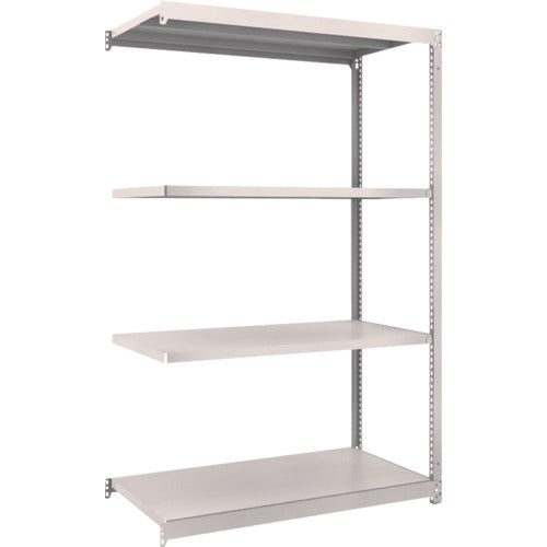 TRUSCO スチールラック M1.5型軽中量棚 1160×595×H1800 4段連結 ネオグレー