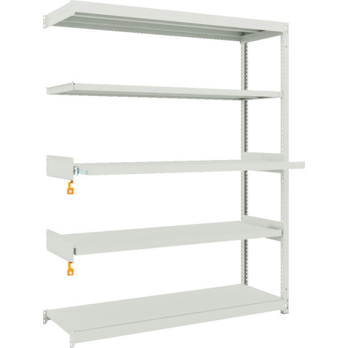 TRUSCO スチールラック M1.5型軽中量棚 1460X450XH1800 5段うちスライド2段 連結