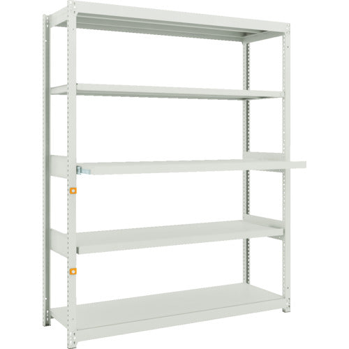 TRUSCO スチールラック M1.5型軽中量棚 1460X450XH1800 5段うちスライド2段 単体